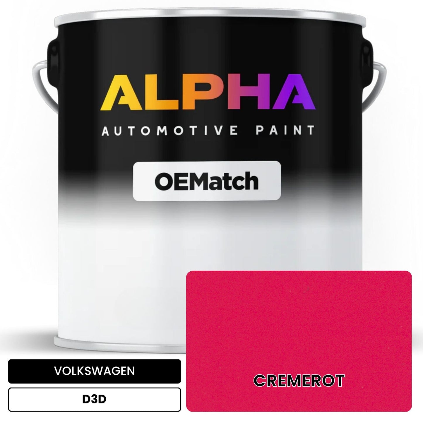 VOLKSWAGEN Cream Red D3D OEMatch Basecoat