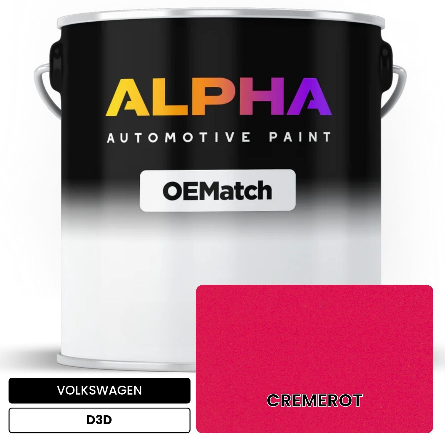 VOLKSWAGEN Cream Red D3D OEMatch Basecoat