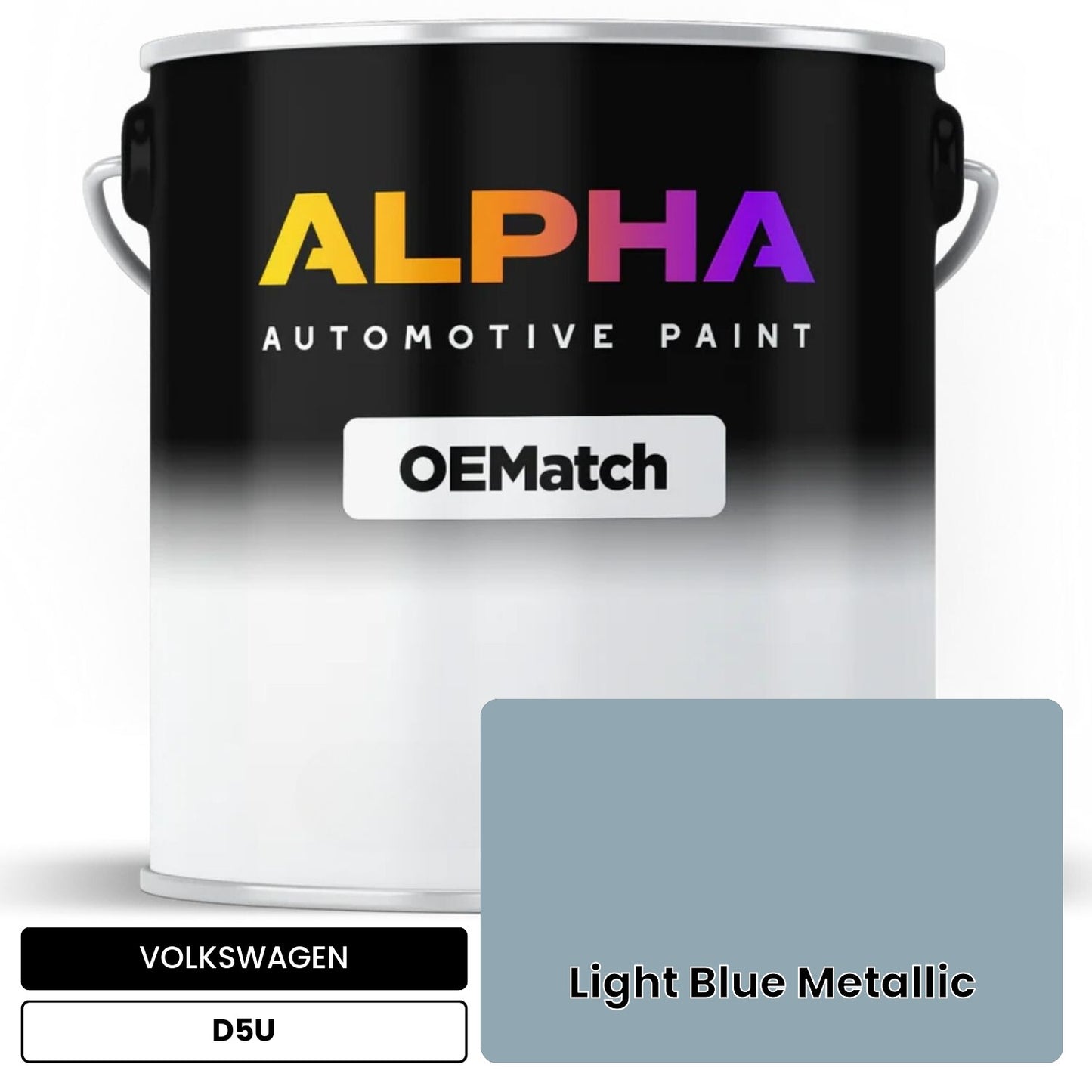 VOLKSWAGEN Light Blue Metallic D5U OEMatch Basecoat