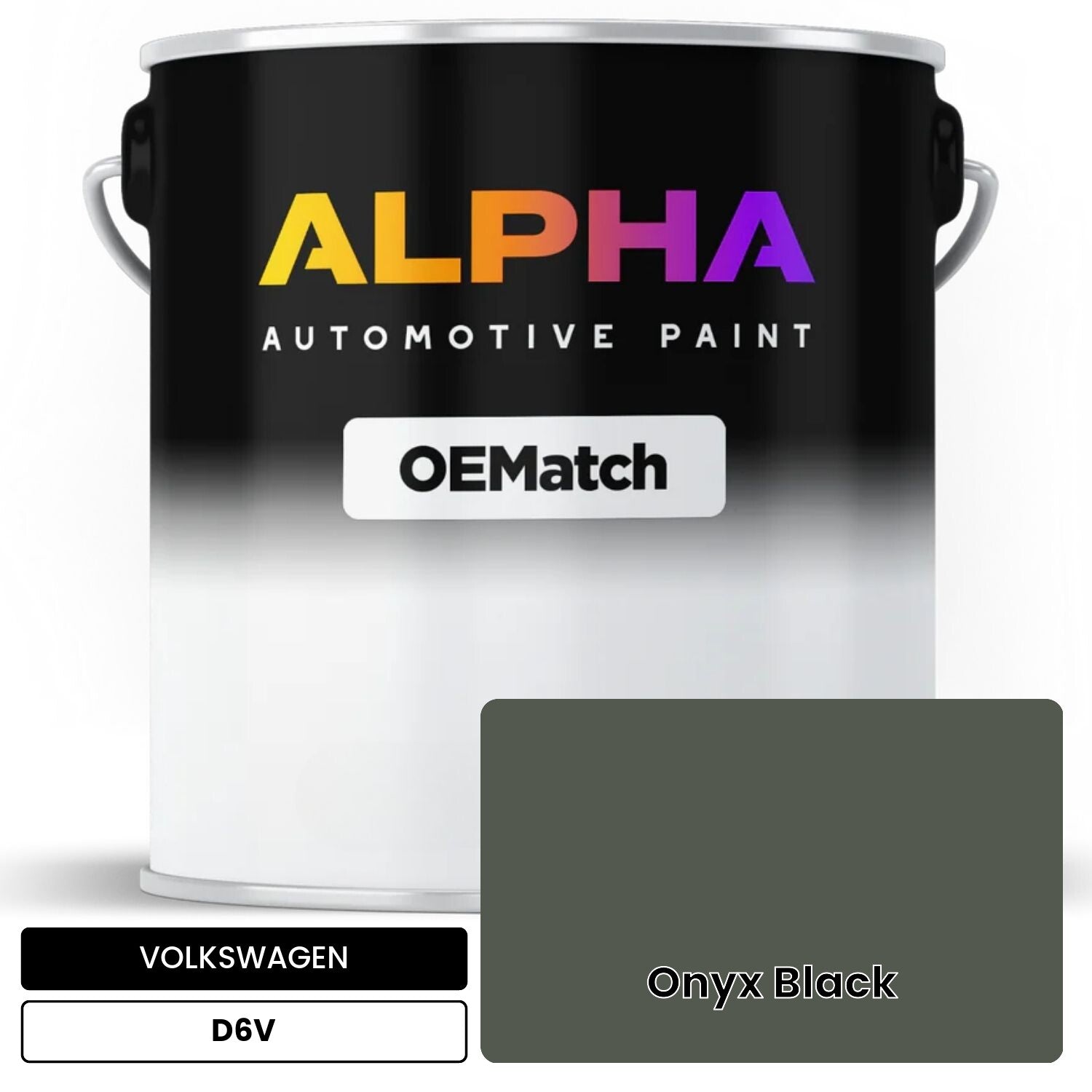 VOLKSWAGEN Onyx Black D6V OEMatch Basecoat