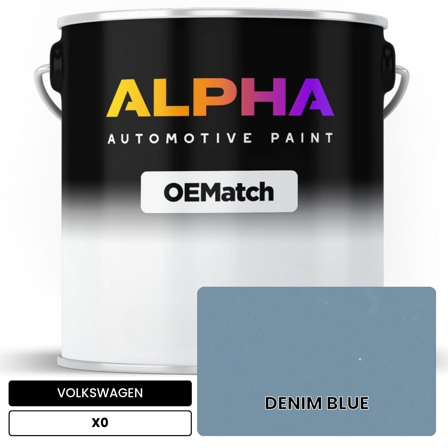 VOLKSWAGEN Denim Blue X0 OEMatch Basecoat