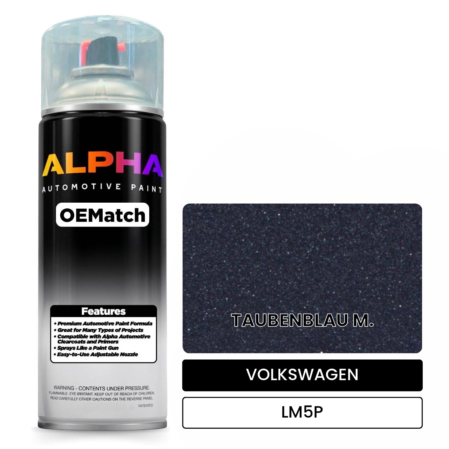 VOLKSWAGEN Dove Blue Metallic LM5P OEMatch Spraycan