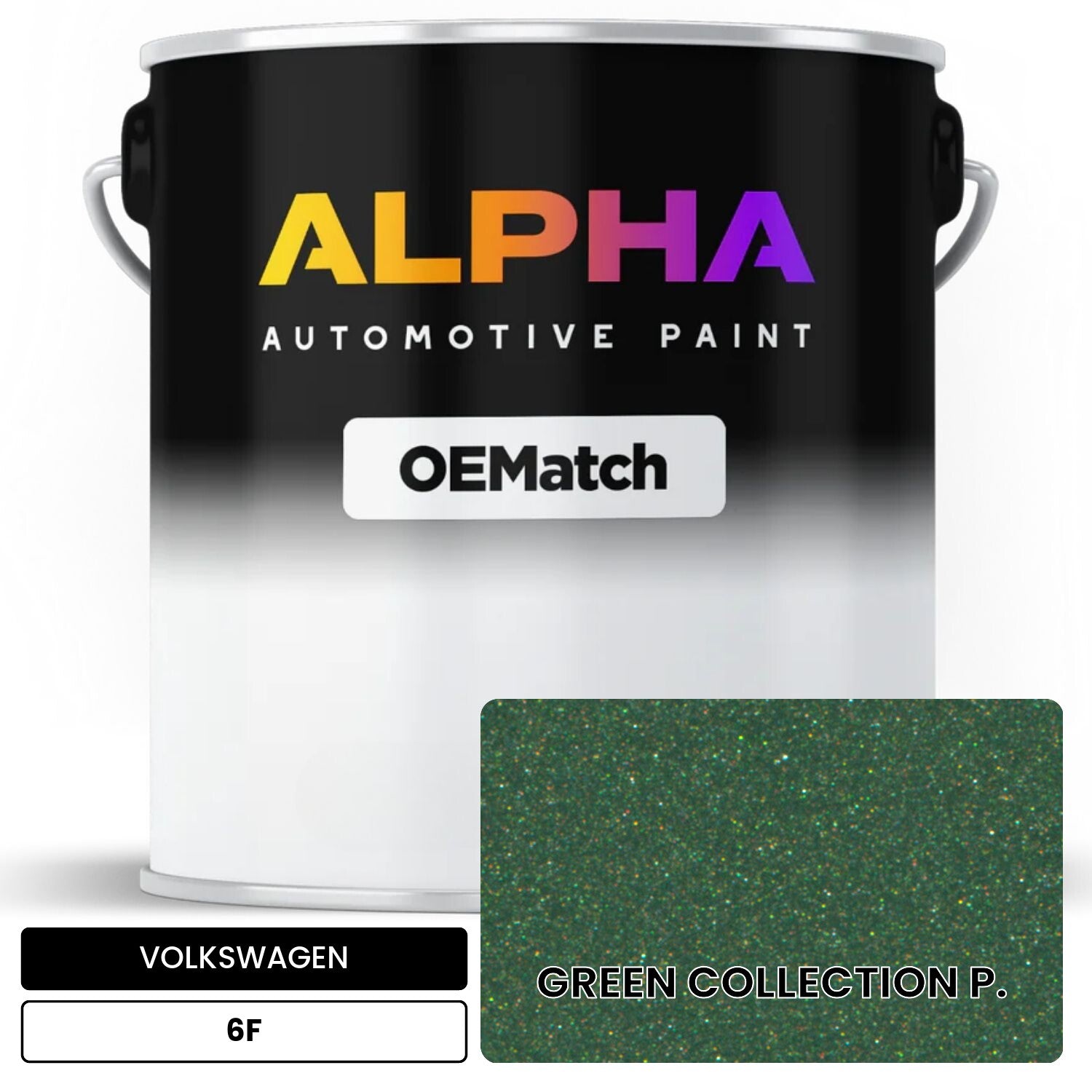 VOLKSWAGEN Eucalyptus Green Collection P. 6F OEMatch Basecoat