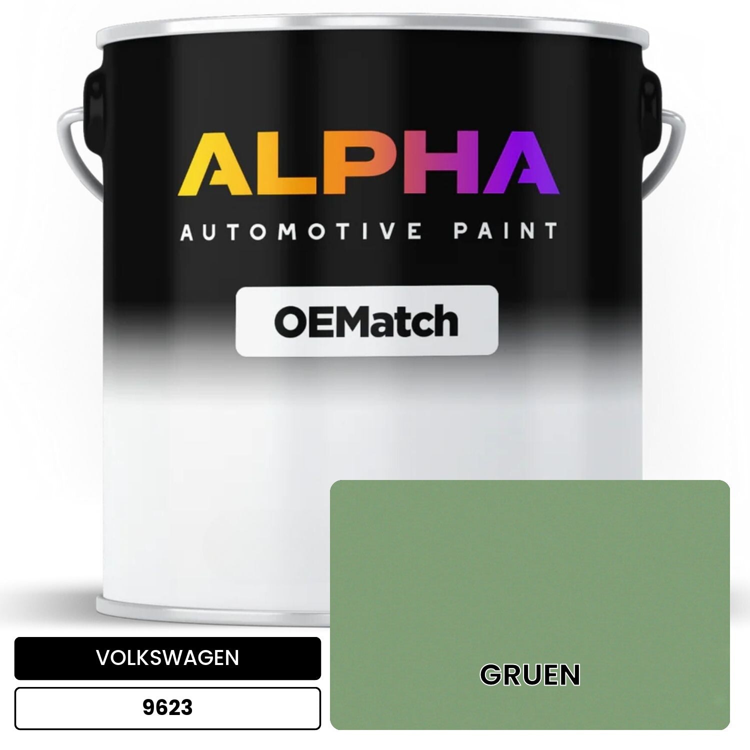 VOLKSWAGEN Green 9623 OEMatch Basecoat