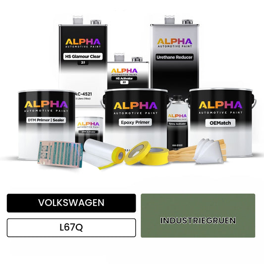VOLKSWAGEN Industry Green L67Q OEMatch Vehicle Paint Kit