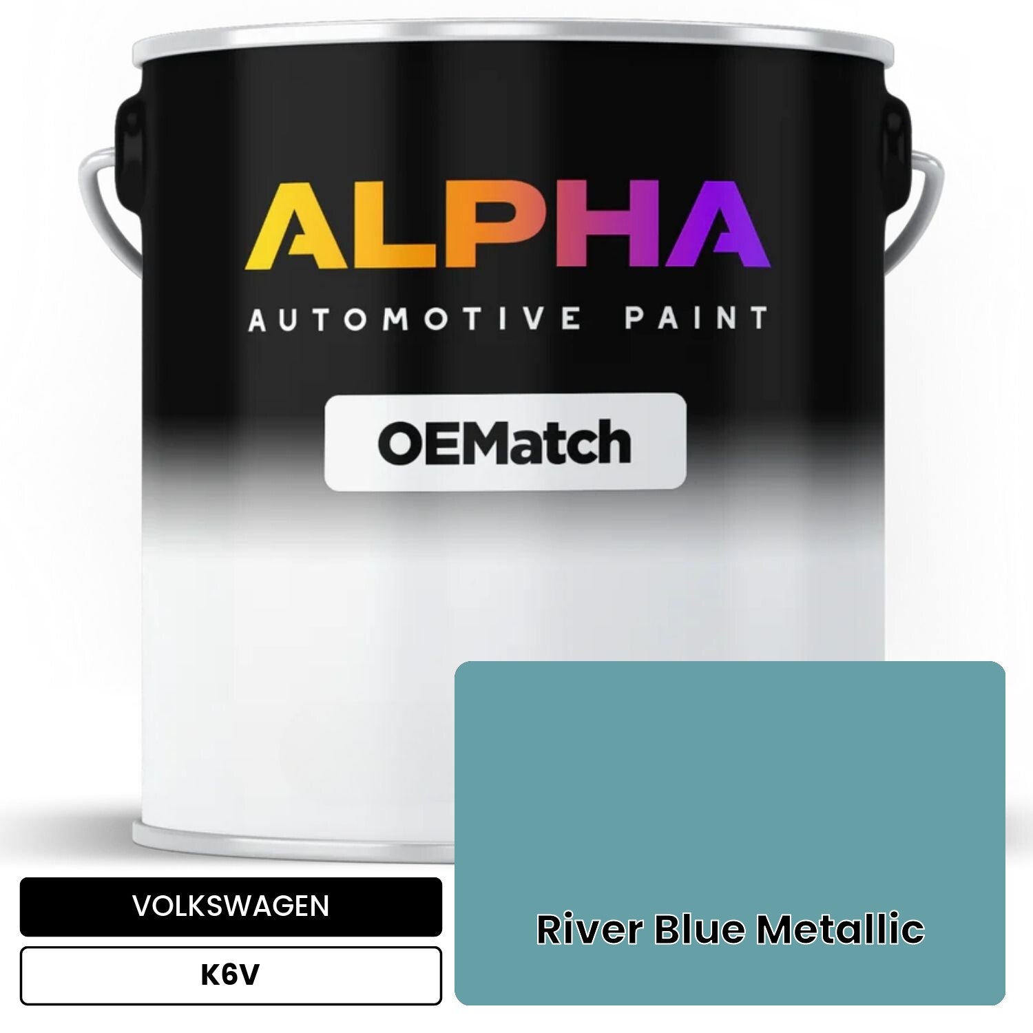 VOLKSWAGEN River Blue Metallic K6V OEMatch Basecoat