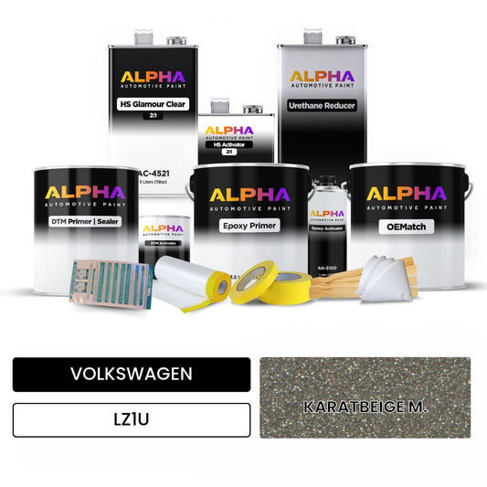 VOLKSWAGEN Karat Beige Metallic LZ1U OEMatch Vehicle Paint Kit