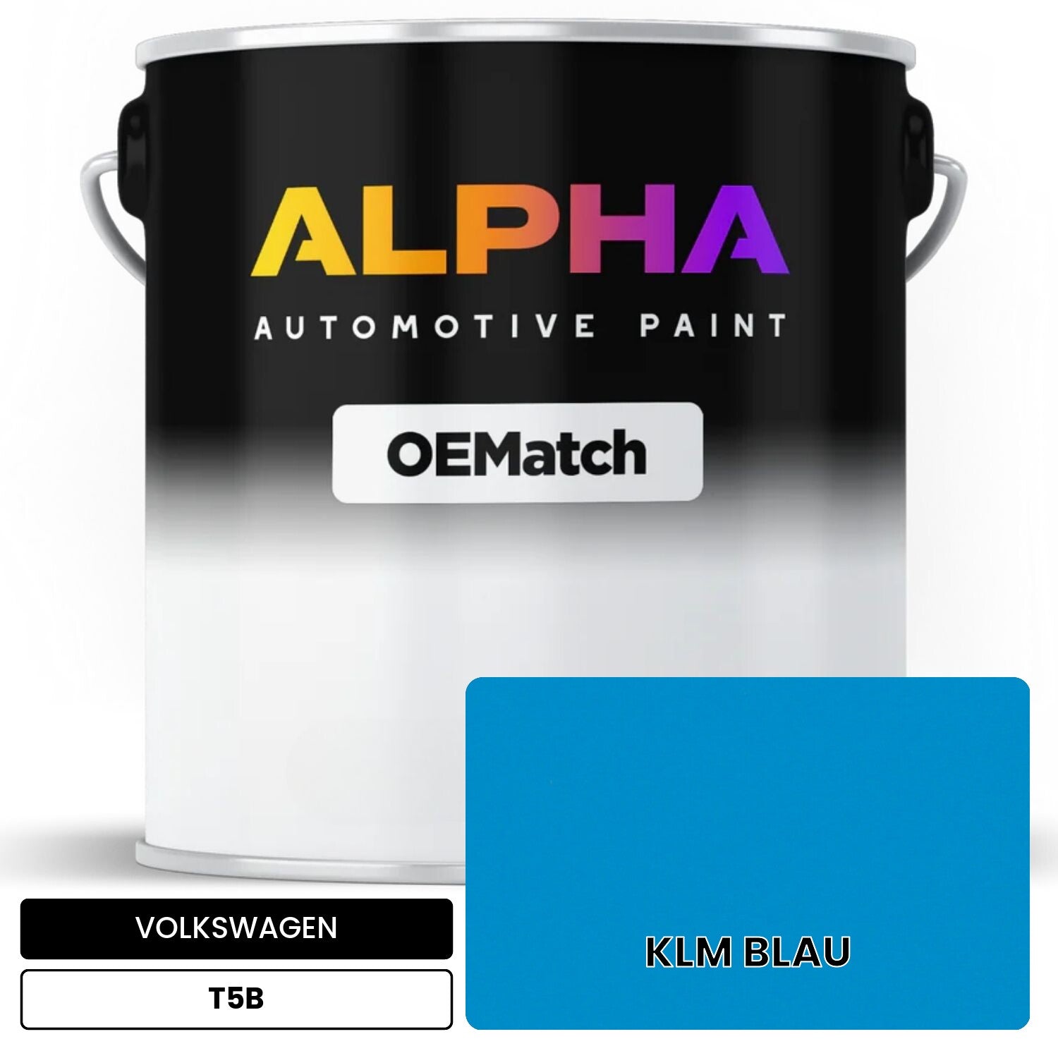 VOLKSWAGEN KLM Blue T5B OEMatch Basecoat