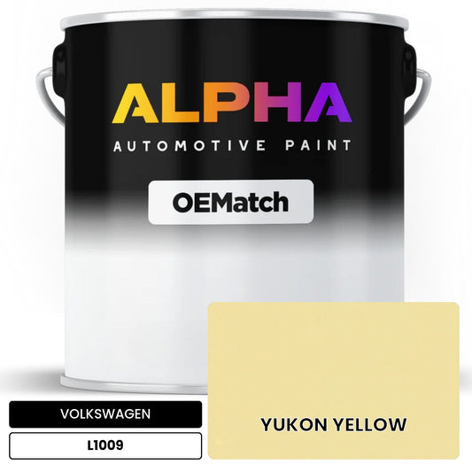 VOLKSWAGEN YUKON YELLOW L1009 OEMatch Basecoat