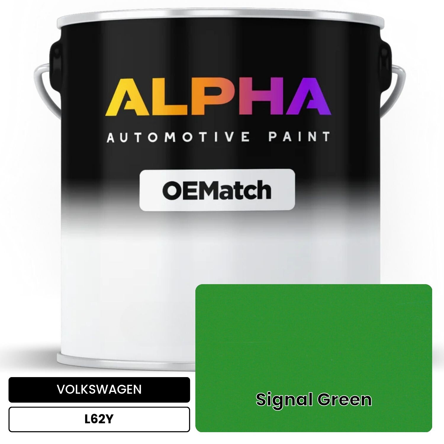 VOLKSWAGEN Signal Green L62Y OEMatch Basecoat