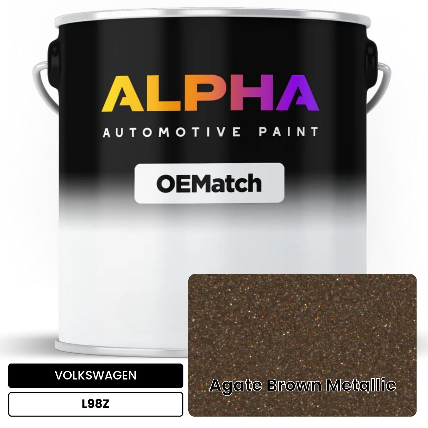 VOLKSWAGEN Agate Brown Metallic L98Z OEMatch Basecoat