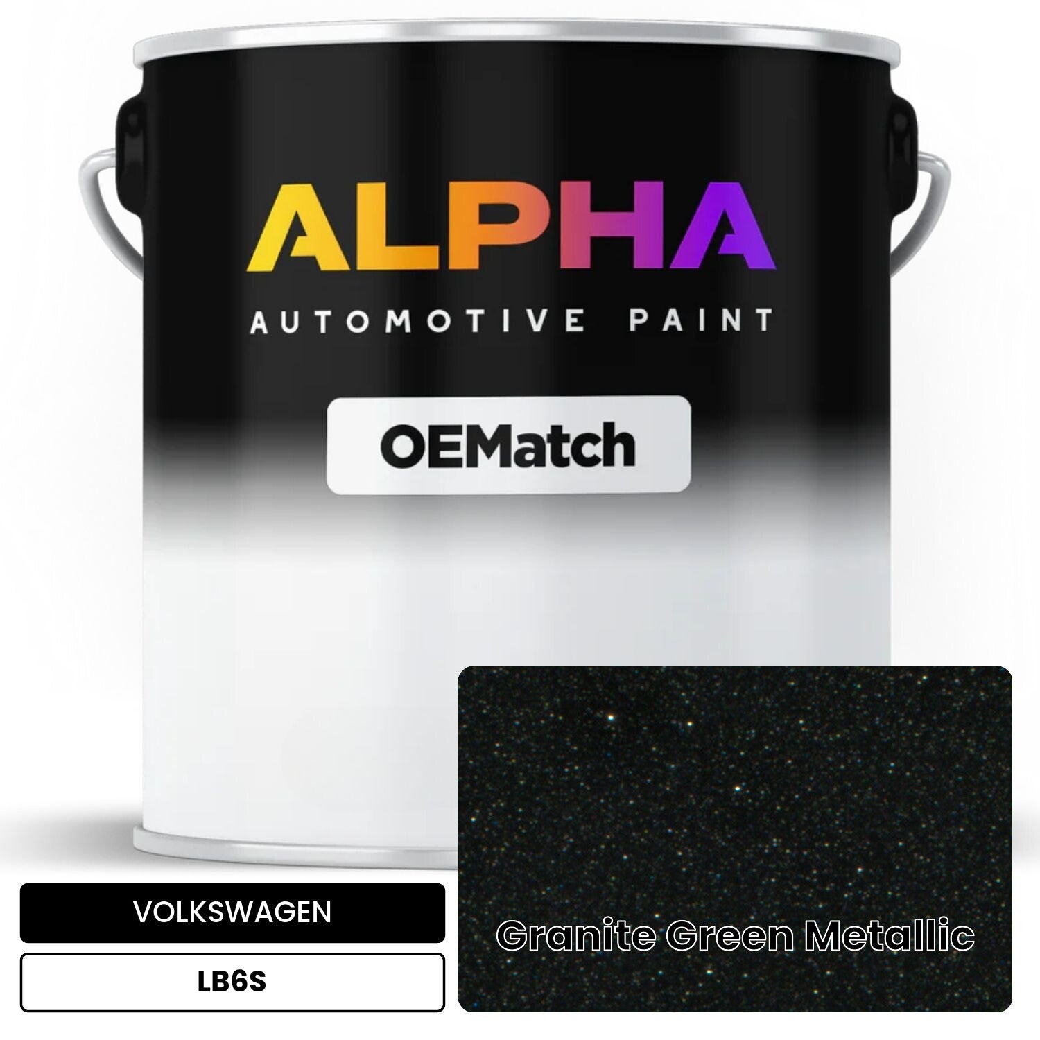 VOLKSWAGEN Granite Green Metallic LB6S OEMatch Basecoat