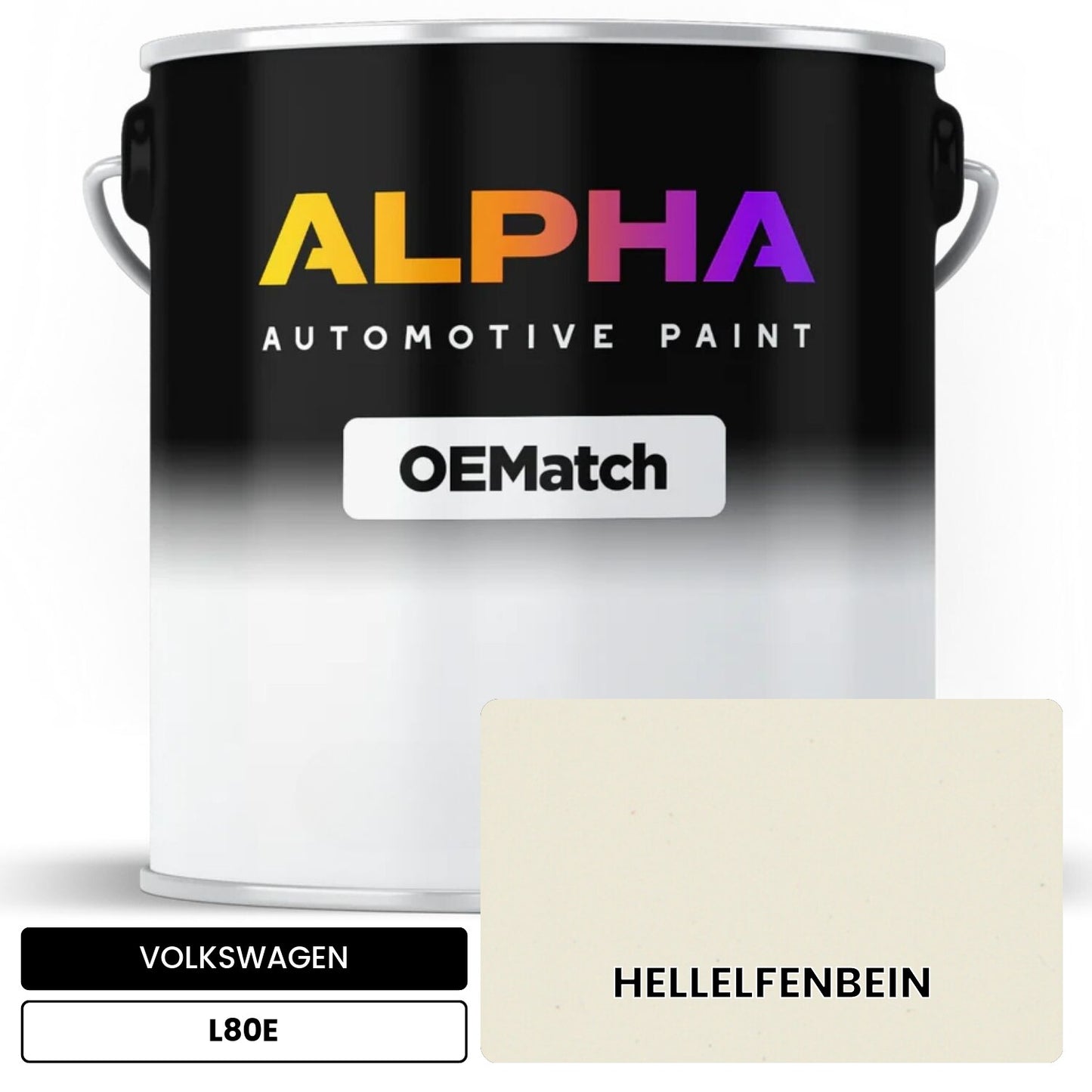 VOLKSWAGEN Light Ivory L80E OEMatch Basecoat