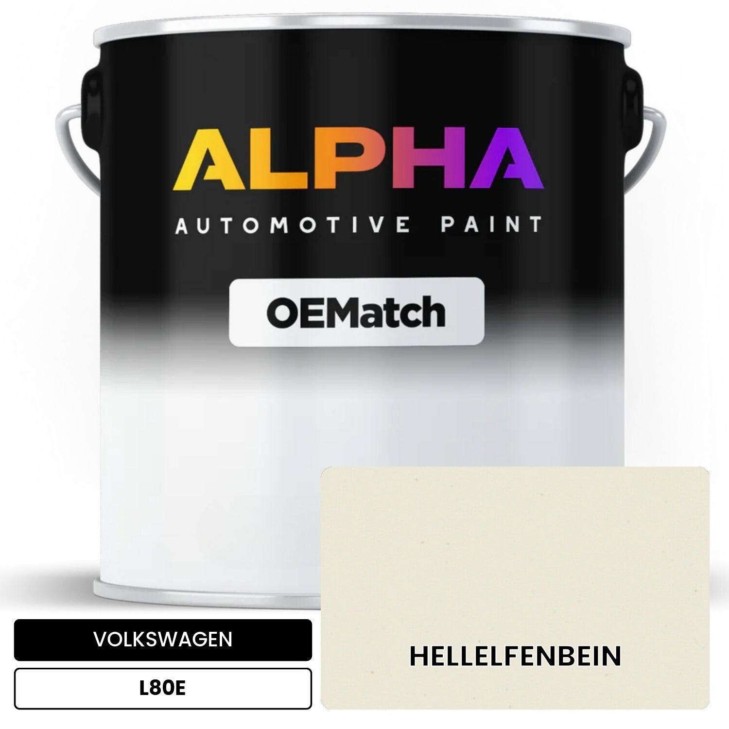 VOLKSWAGEN Light Ivory L80E OEMatch Basecoat