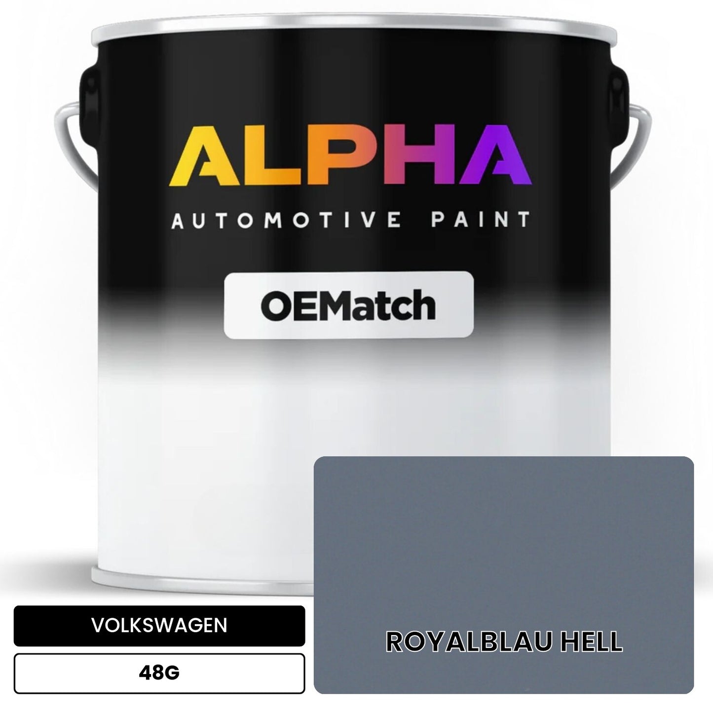 VOLKSWAGEN Light Royal Blue 48G OEMatch Basecoat