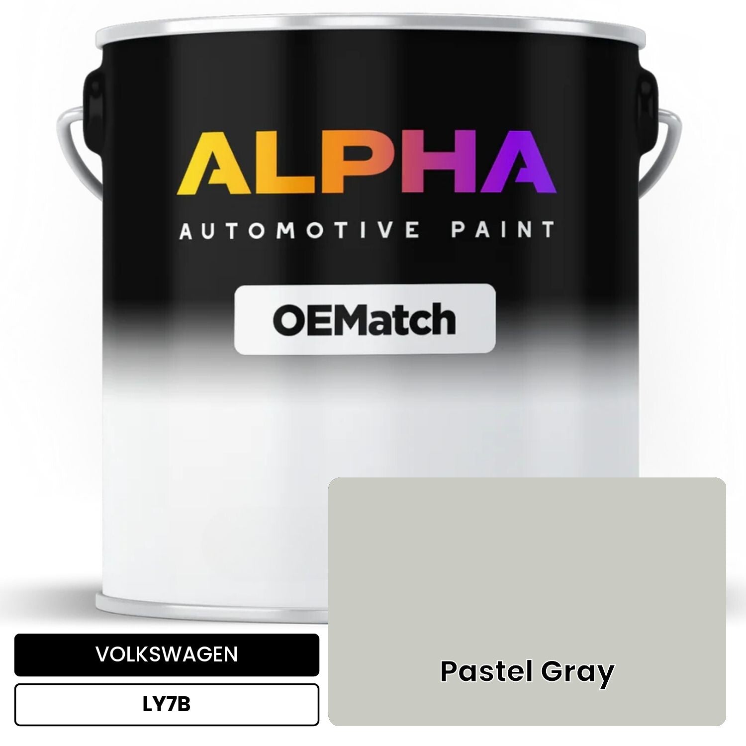 VOLKSWAGEN Pastel Gray LY7B OEMatch Basecoat