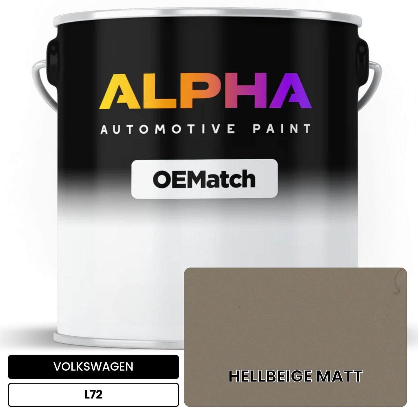 VOLKSWAGEN Matt Beige L72 OEMatch Basecoat