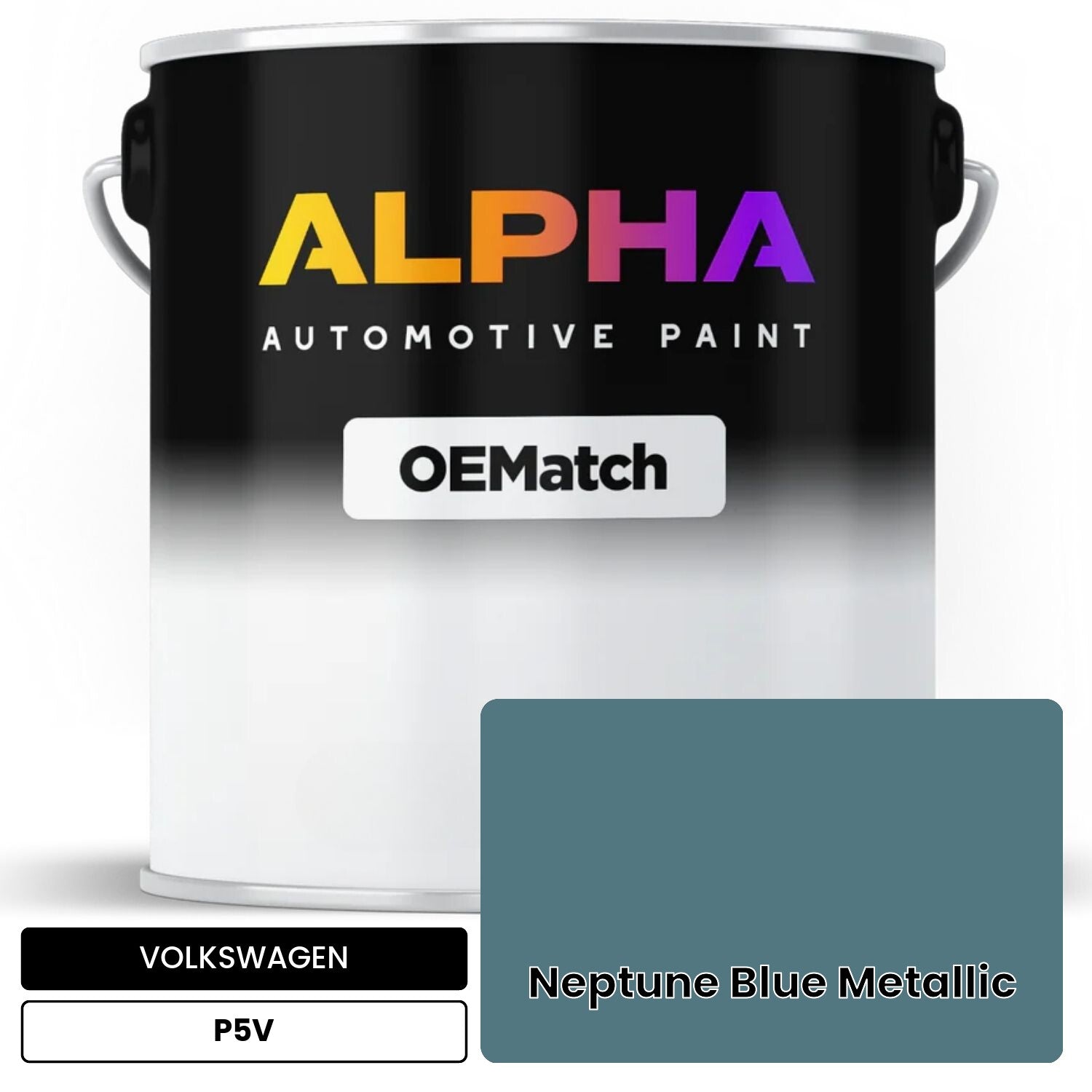 VOLKSWAGEN Neptune Blue Metallic P5V OEMatch Basecoat