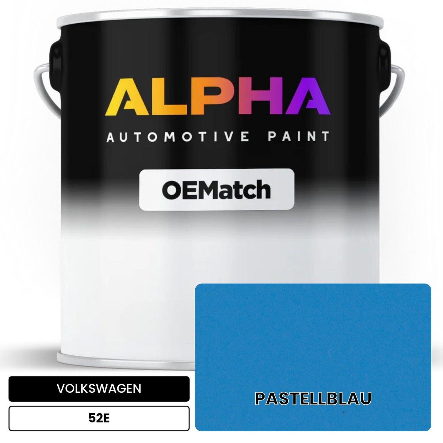 VOLKSWAGEN Pastel Blue 52E OEMatch Basecoat