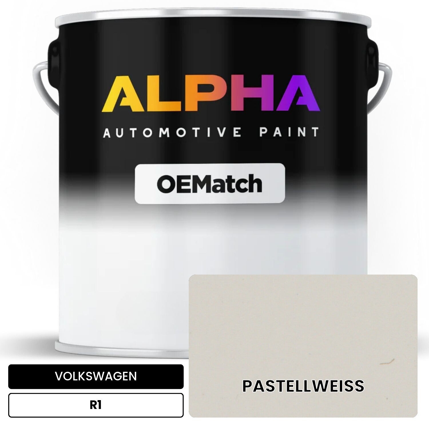 VOLKSWAGEN Pastel White R1 OEMatch Basecoat