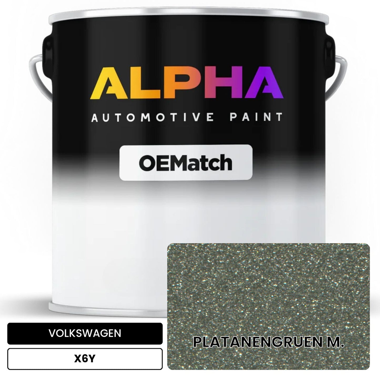 VOLKSWAGEN Platanen Green Metallic X6Y OEMatch Basecoat