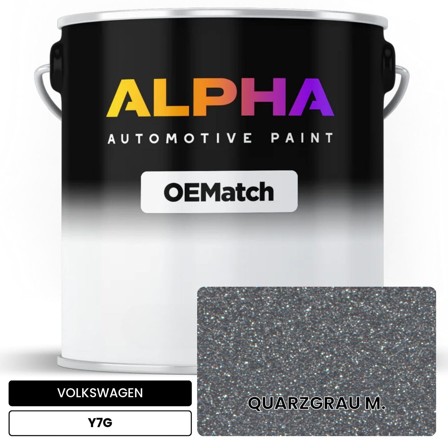 VOLKSWAGEN Quartz Grey Metallic Y7G OEMatch Basecoat