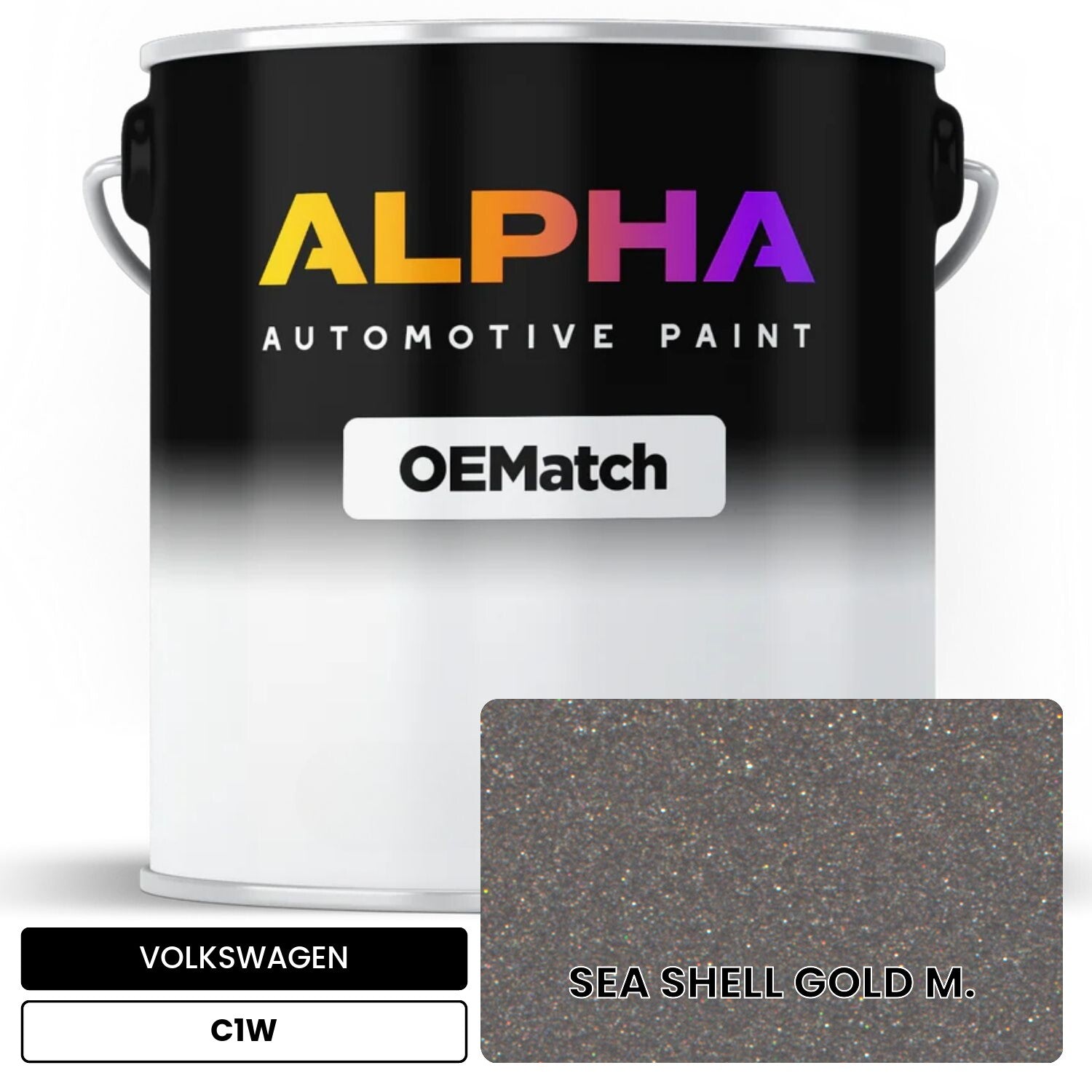 VOLKSWAGEN Sea Shell Gold Metallic C1W OEMatch Basecoat
