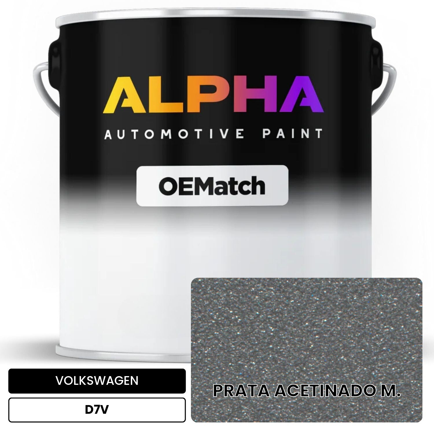 VOLKSWAGEN Silver Gray Metallic D7V OEMatch Basecoat