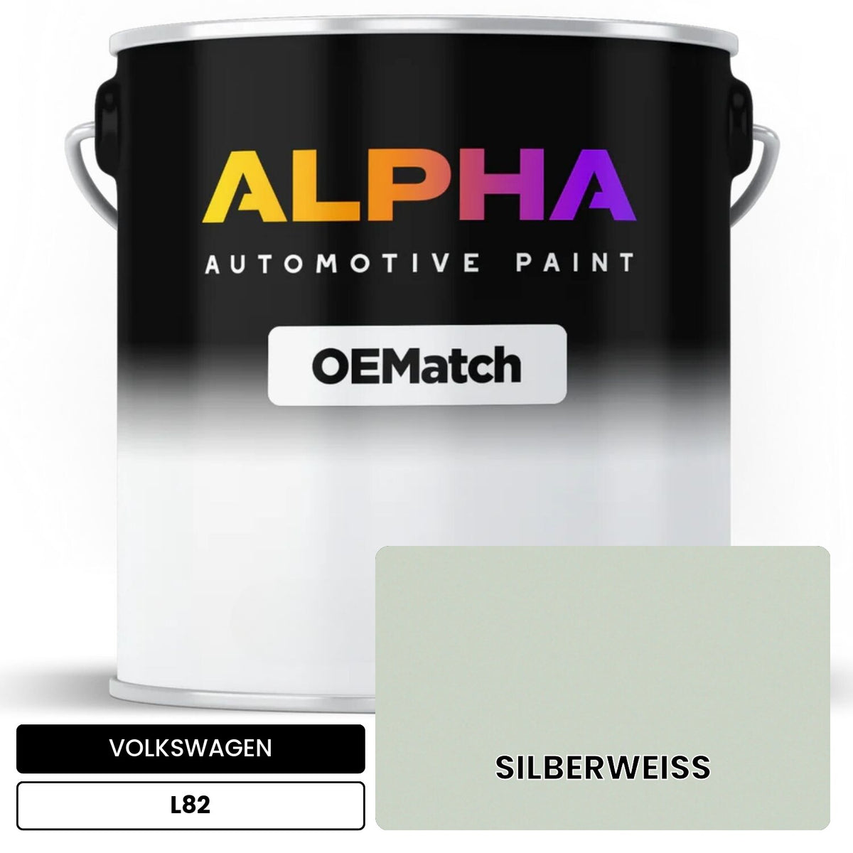 VOLKSWAGEN Silver White L82 OEMatch Basecoat