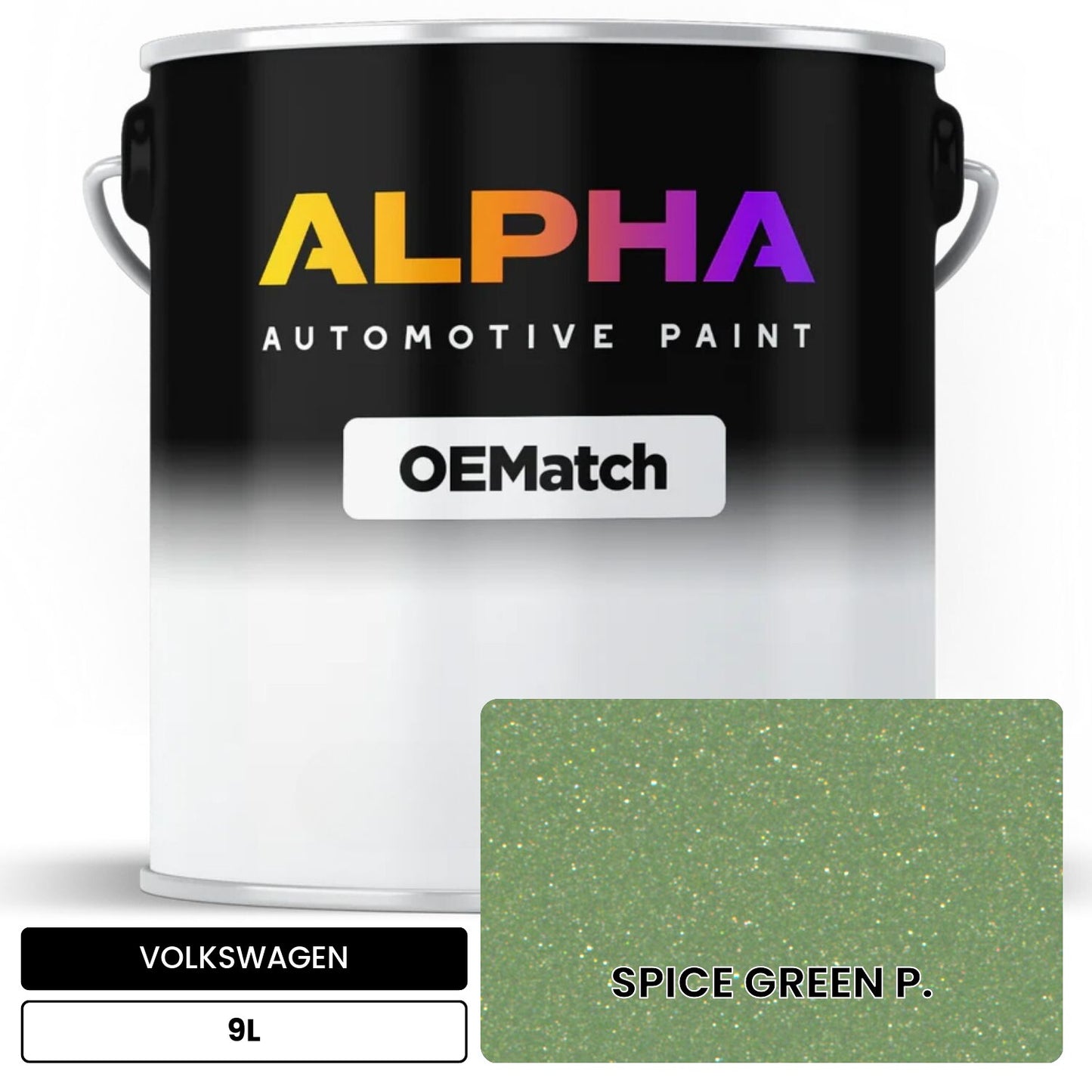VOLKSWAGEN Spice Green 9L OEMatch Basecoat