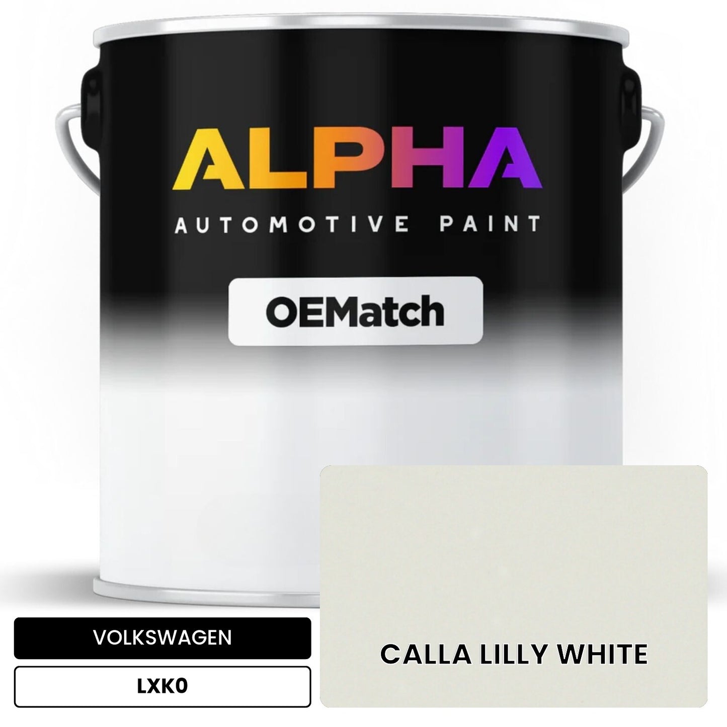 VOLKSWAGEN Stone White LXK0 OEMatch Basecoat