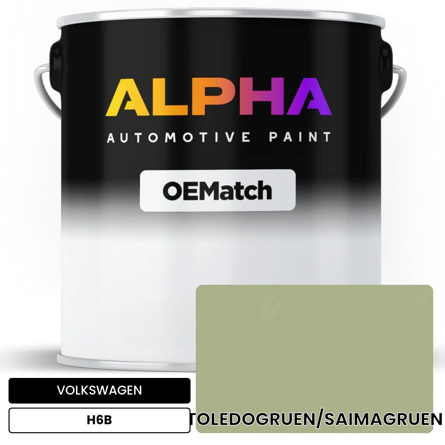 VOLKSWAGEN Toledo Green H6B OEMatch Basecoat
