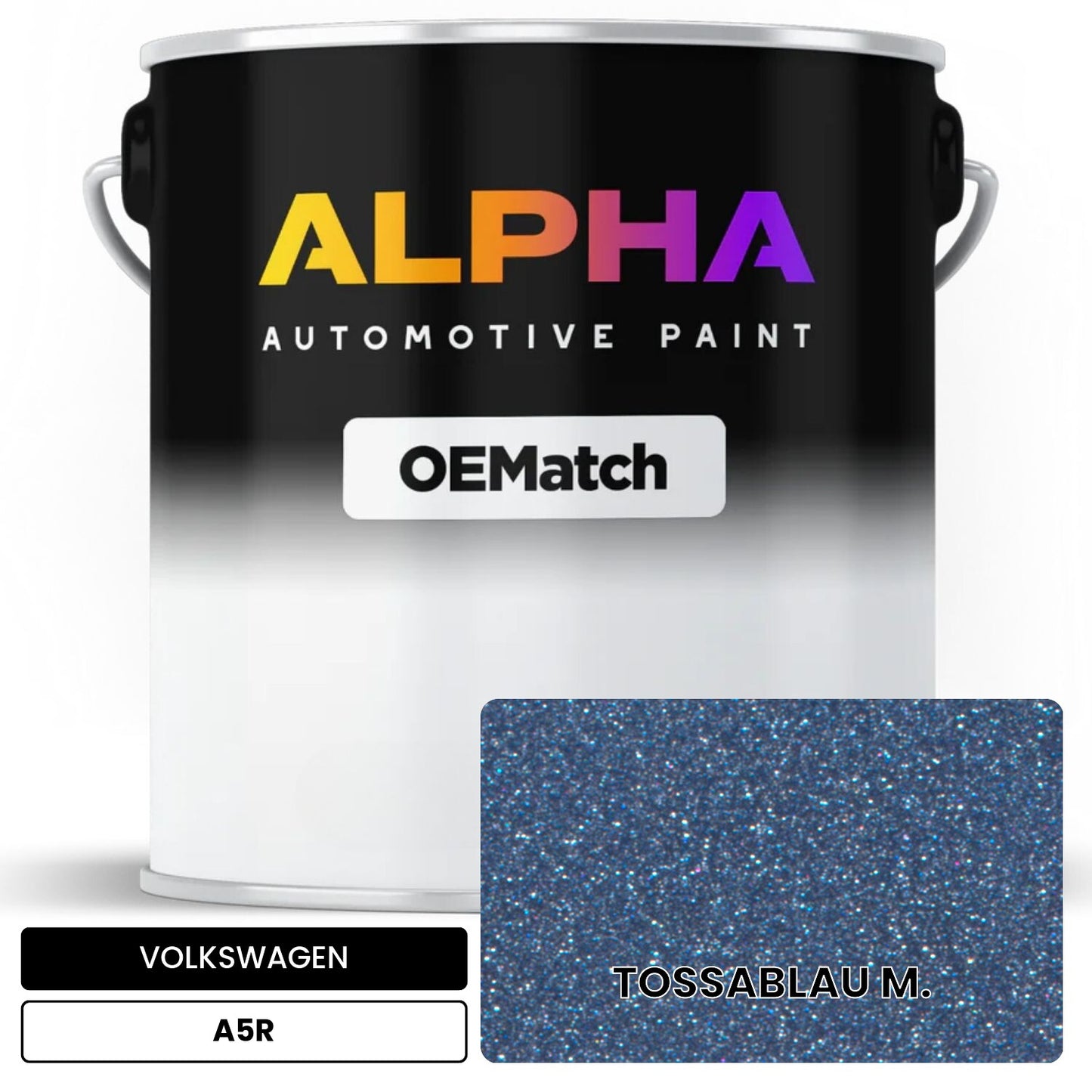 VOLKSWAGEN Tossablue Metallic A5R OEMatch Basecoat