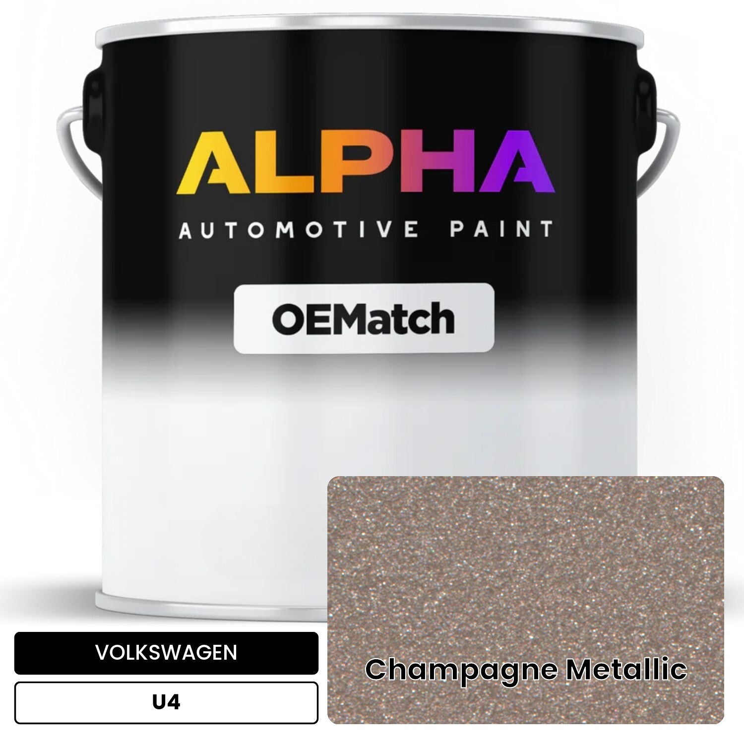 VOLKSWAGEN Champagne Metallic U4 OEMatch Basecoat