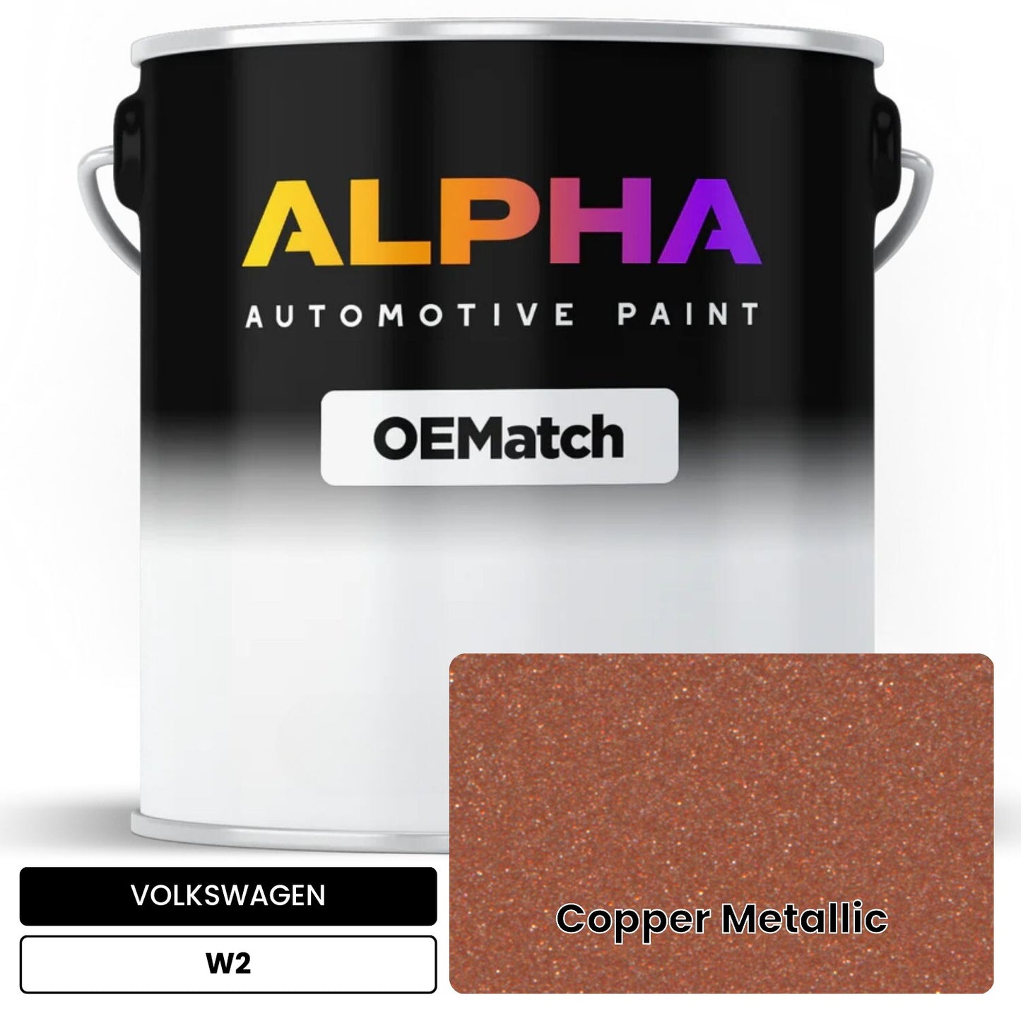 VOLKSWAGEN Copper Metallic W2 OEMatch Basecoat