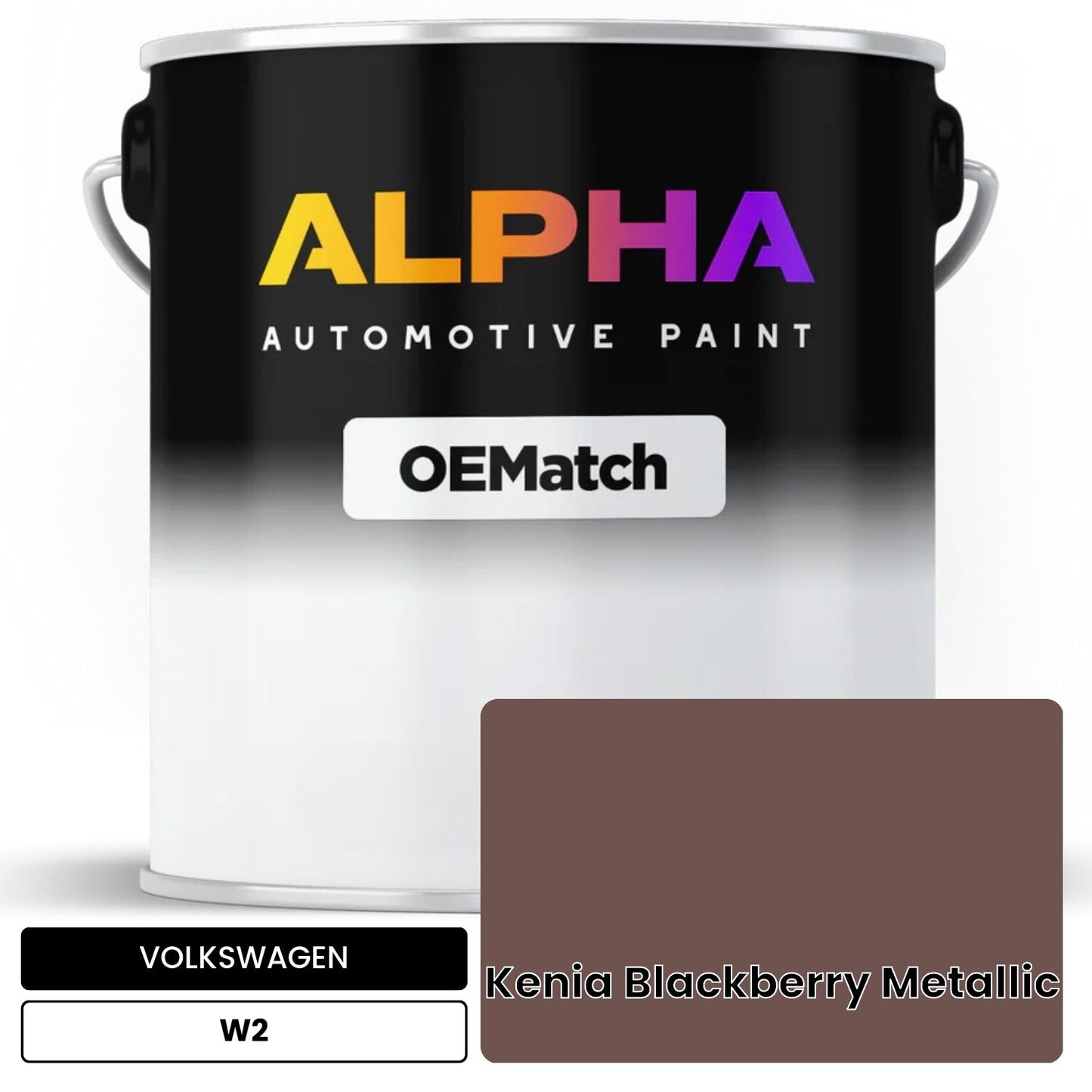 VOLKSWAGEN Kenia Blackberry Metallic W2 OEMatch Basecoat