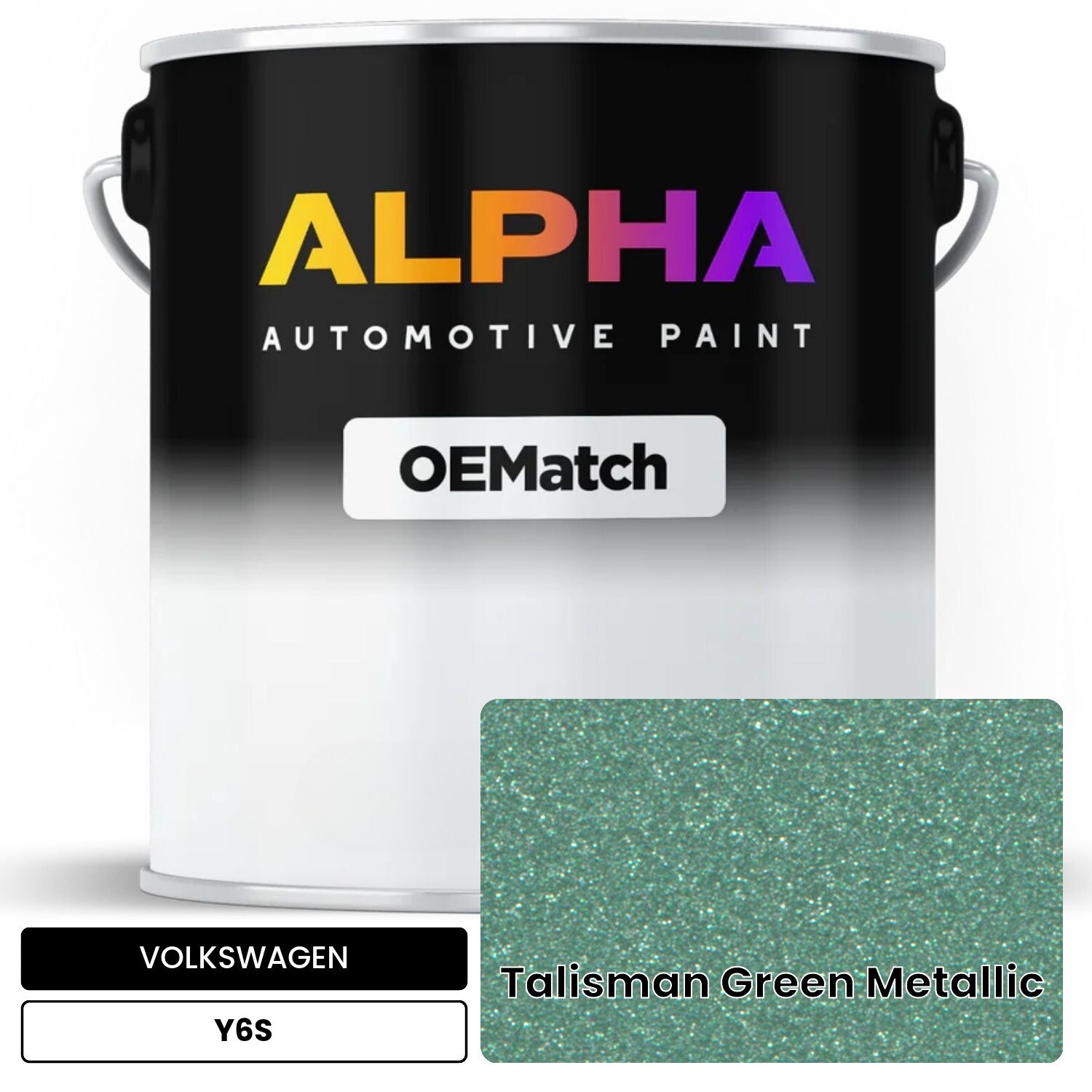 VOLKSWAGEN Talisman Green Metallic Y6S OEMatch Basecoat