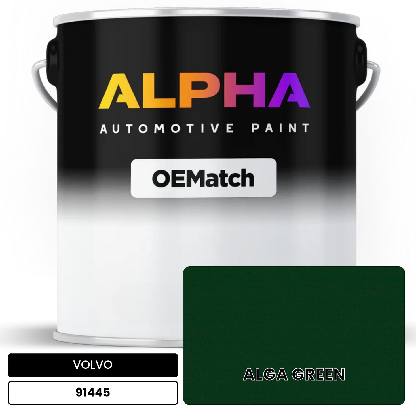 VOLVO ALGA GREEN 91445 OEMatch Basecoat