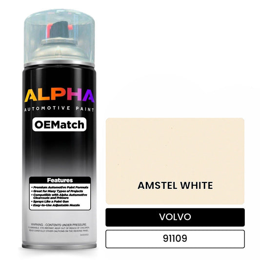 VOLVO AMSTEL WHITE 91109 OEMatch Spraycan