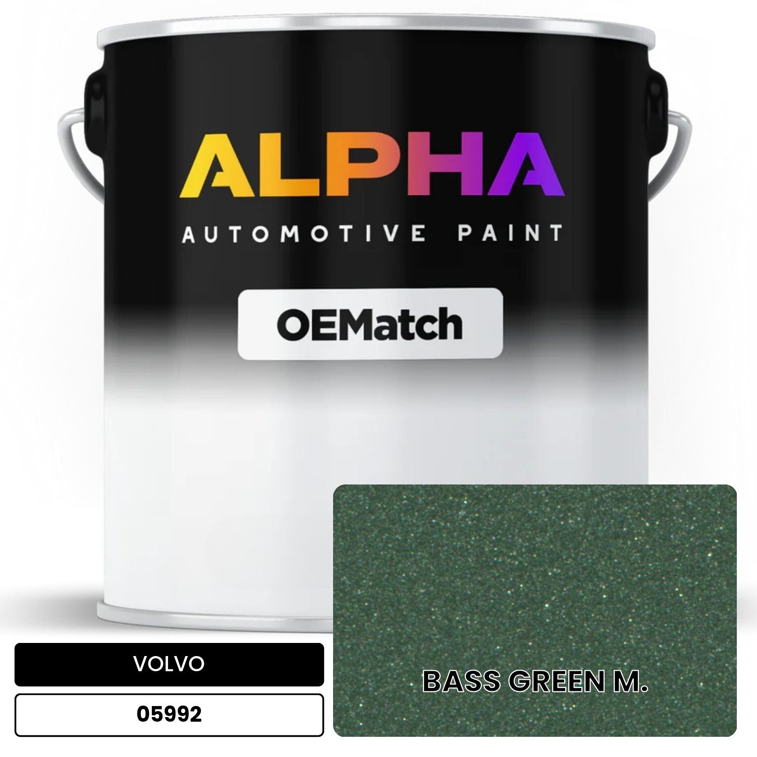 VOLVO BASS GREEN M. 05992 OEMatch Basecoat