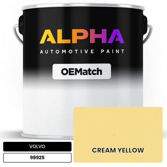 VOLVO CREAM YELLOW 98925 OEMatch Basecoat