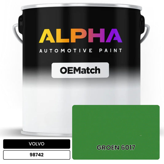 VOLVO GROEN 6017 98742 OEMatch Basecoat