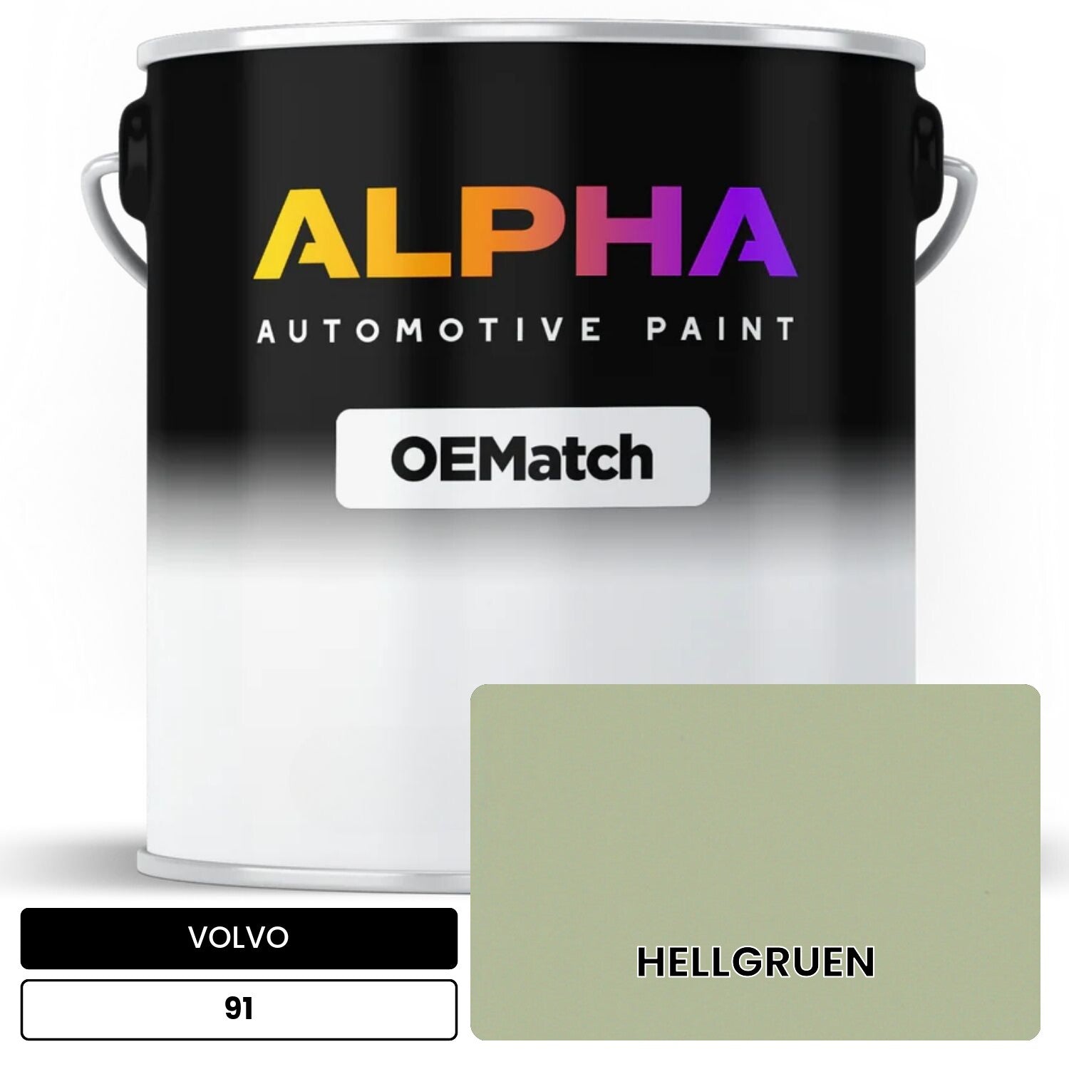 VOLVO HELLGRUEN 91 OEMatch Basecoat