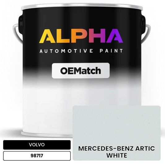 VOLVO MERCEDES-BENZ ARTIC WHITE 98717 OEMatch Basecoat