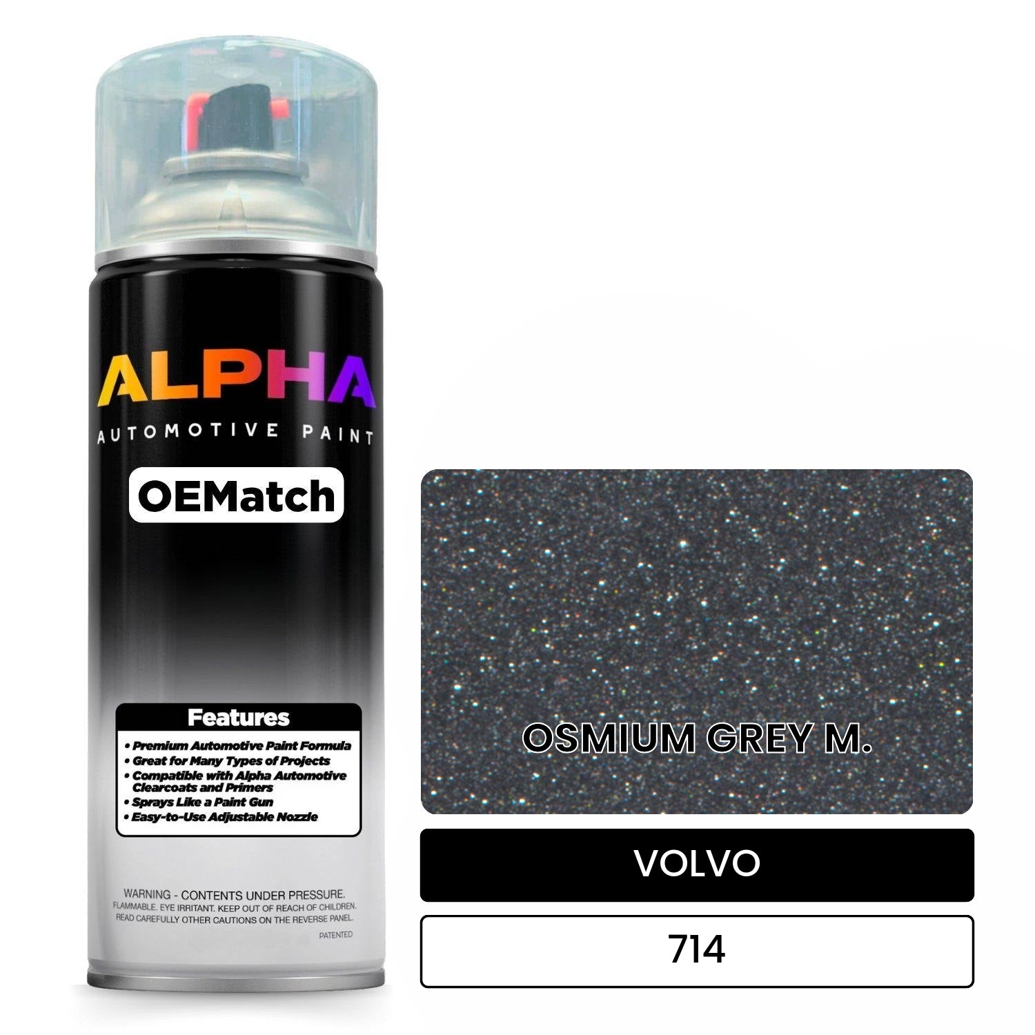 VOLVO OSMIUM GREY M. 714 OEMatch Spraycan