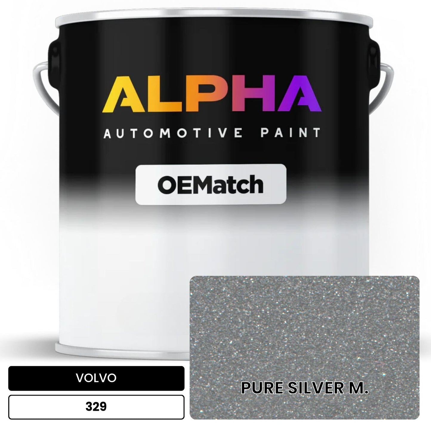 VOLVO PURE SILVER M. 329 OEMatch Basecoat