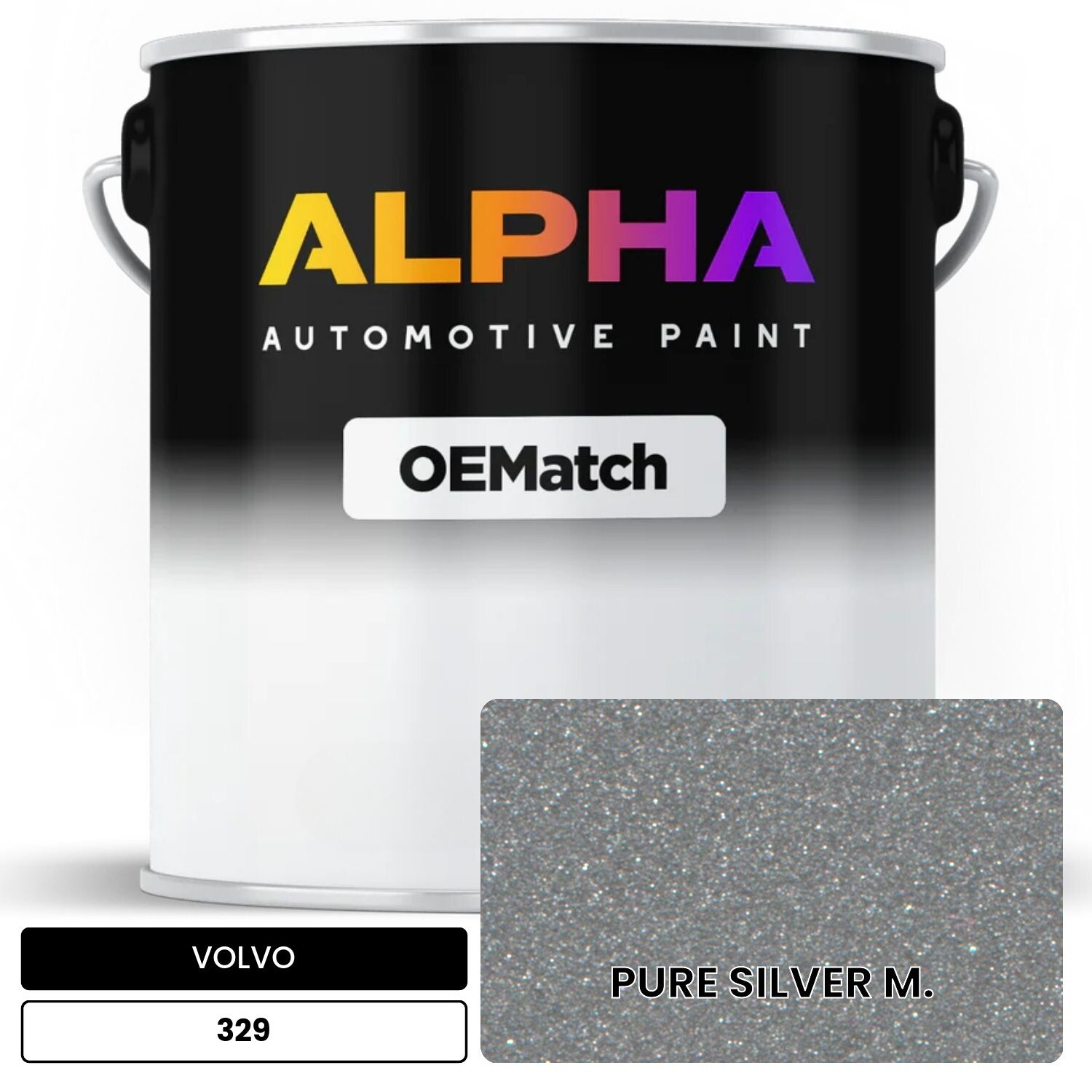 VOLVO PURE SILVER M. 329 OEMatch Basecoat