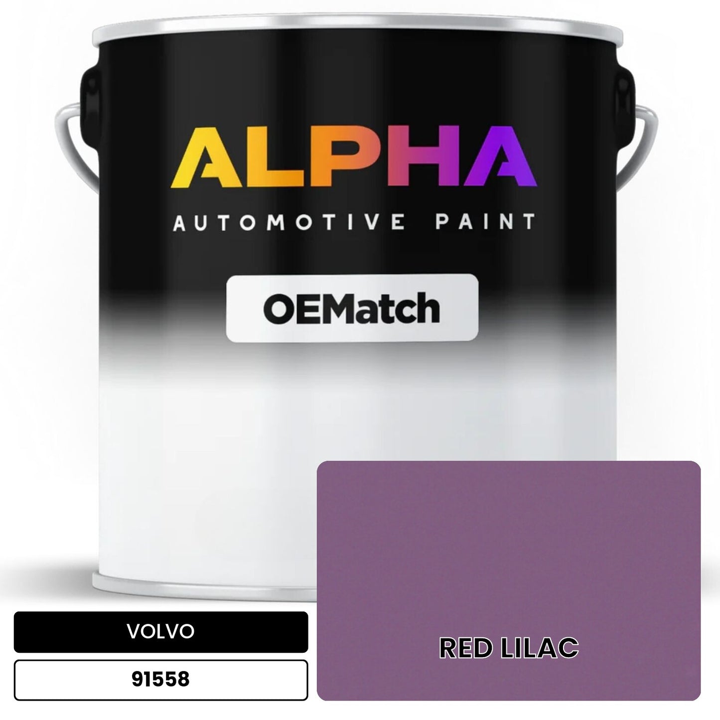 VOLVO RED LILAC 91558 OEMatch Basecoat