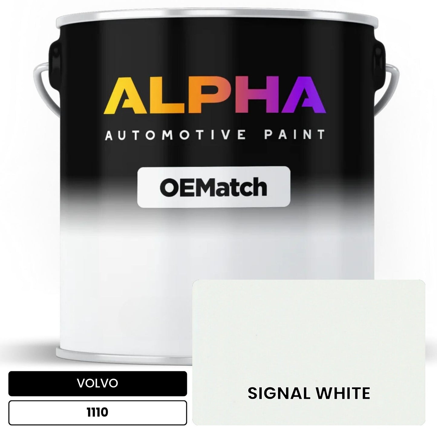VOLVO SIGNAL WHITE 1110 OEMatch Basecoat