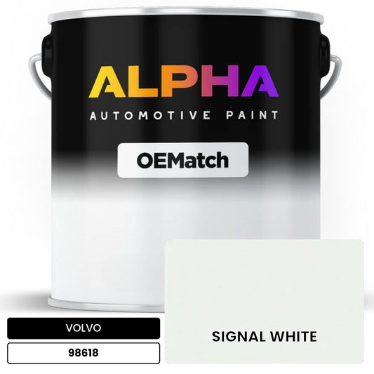 VOLVO SIGNAL WHITE 98618 OEMatch Basecoat
